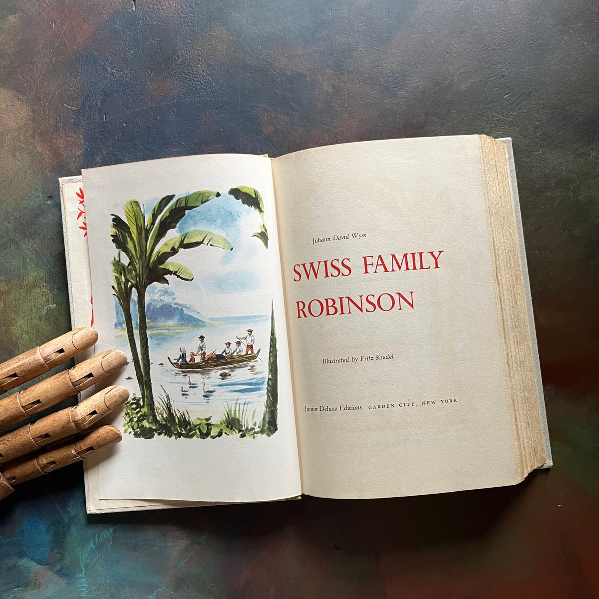 Swiss Family Robinson by Johann David Wyss - a 1954 Junior Deluxe Edit ...