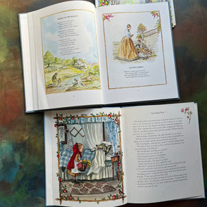 Tasha Tudor's Fairy Tales and A Child's Garden of Verses-Robert Louis Stevenson-Tasha Tudor Illustrations-classic children's literature-vintage children's books-view of a sample of the illustrations you will find in each book as only Tasha Tudor can imagine