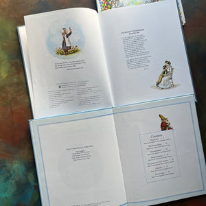Tasha Tudor's Fairy Tales and A Child's Garden of Verses-Robert Louis Stevenson-Tasha Tudor Illustrations-classic children's literature-vintage children's books-view of the copyright & contents pages