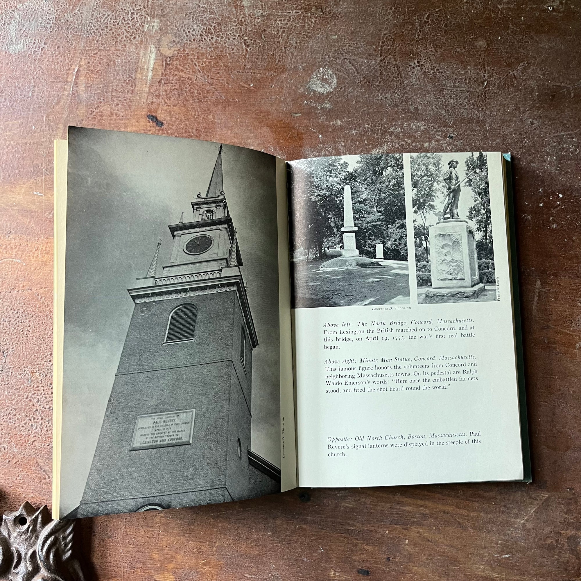 vintage children's history book, vintage chapter book, living history book, Landmark Series Book - Landmark Series:  The American Revolution written by Bruce Bliven, Jr. with illustrations by Albert Orbaan - view of the photographs