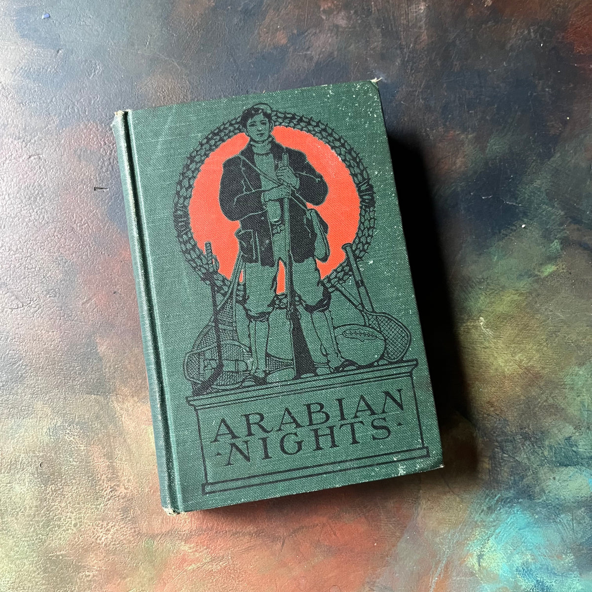 The Arabian Nights' Entertainments Chatterton-Peck Company Edition-classic fairy tales & folk lore-vintage children's stories-view of the front cover