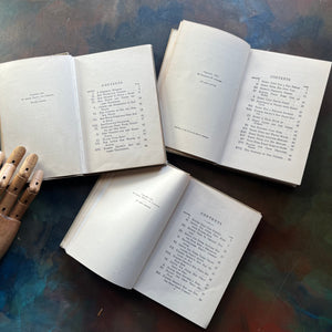 The Bedtime Story-Books written by Thornton Burgess with illustrations by Harrison Cady-The Adventures of Bob White-The Adventures of Bobby Coon, and The Adventures of Buster Bear-vintage children's stories-view of the copyright & contents pages