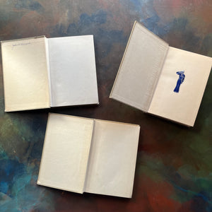 The Bedtime Story-Books written by Thornton Burgess with illustrations by Harrison Cady-The Adventures of Bob White-The Adventures of Bobby Coon, and The Adventures of Buster Bear-vintage children's stories-view of the inside covers