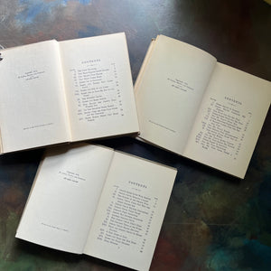 The Bedtime Story-Books written by Thornton Burgess with illustrations by Harrison Cady-The Adventures of Mr. Mocker-The Adventures of Johnny Chuck-The Adventures of Old Mr. Toad-vintage children's animal stories-read aloud favorites-view of the copyright & contents pages