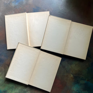 The Bedtime Story-Books written by Thornton Burgess with illustrations by Harrison Cady-The Adventures of Mr. Mocker-The Adventures of Johnny Chuck-The Adventures of Old Mr. Toad-vintage children's animal stories-read aloud favorites-view of the inside covers