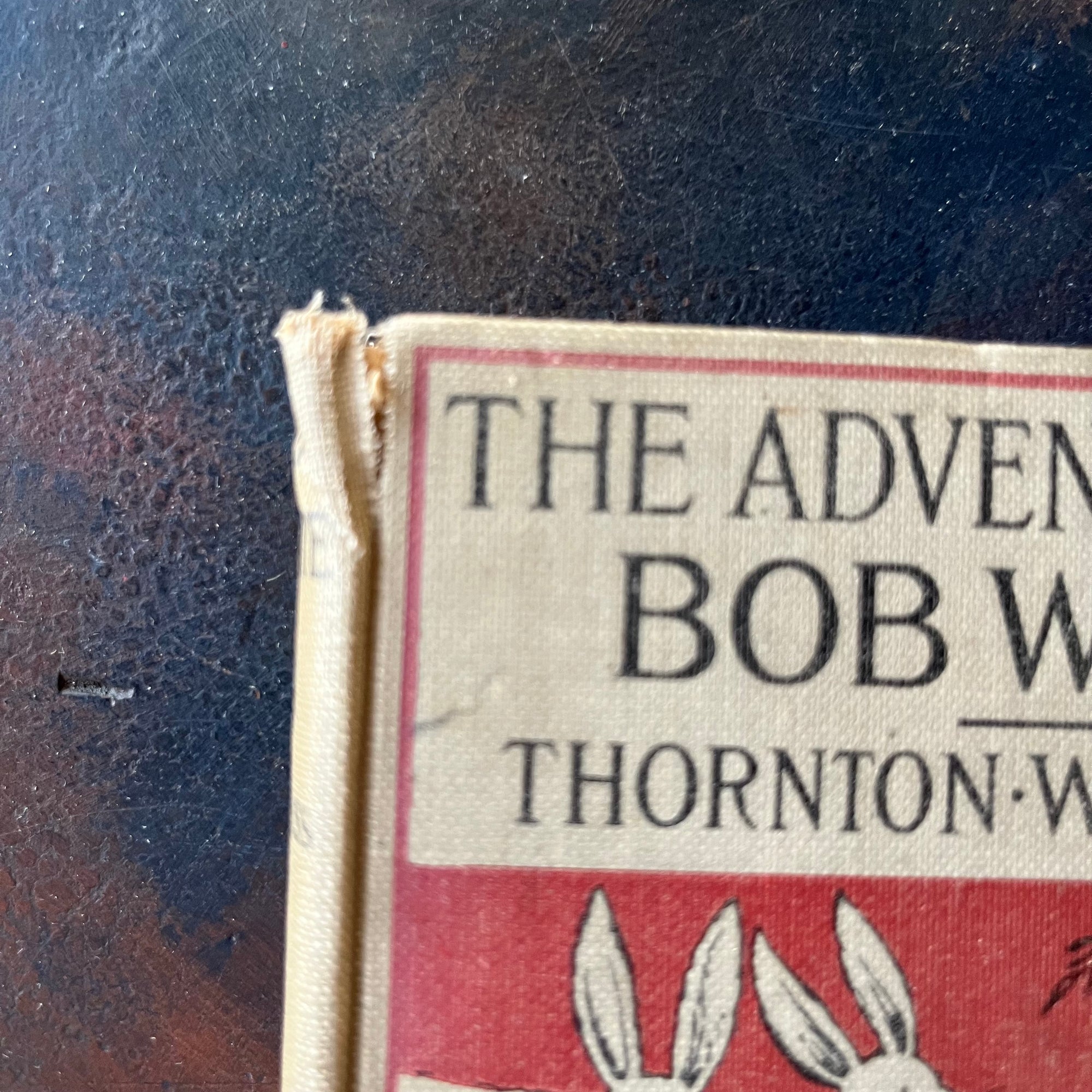 The Bedtime Story-Books written by Thornton W. Burgess-The Adventures of Bob White with illustrations by Harrison Cady-1925 Edition-vintage children's storybook-view of the condition of the top of the spine coming away from the book a bit.