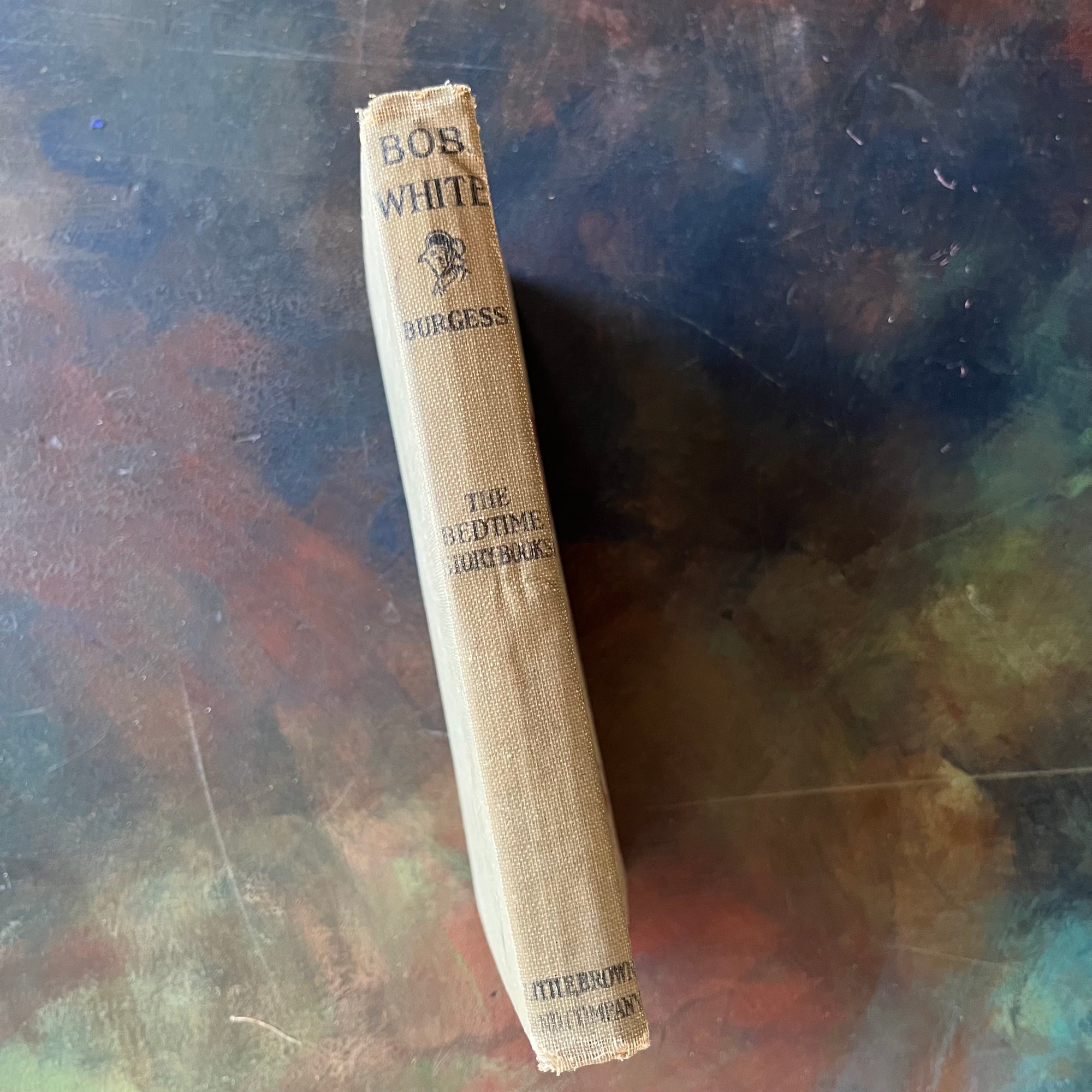 The Bedtime Story-Books written by Thornton W. Burgess-The Adventures of Bob White with illustrations by Harrison Cady-1925 Edition-vintage children's storybook-view of the spine