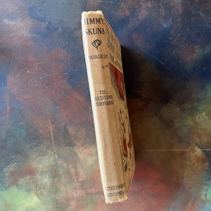The Bedtime Story-Books written by Thornton W. Burgess-The Adventures of Jimmy Skunk with illustrations by Harrison Cady-1923 Edition-vintage children's storybooks-view of the spine
