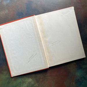 The Book of Cowboys written & illustrated by Holling C. Holling-living book-wild west-cowboy history-US expansion west-living history book-view of the inside cover - note the school discard stamp and the torn page edge