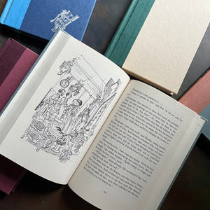 The Borrower's Complete Set written by Mary Norton-classic children's books-read aloud chapter books-view of the illustration inside one edition