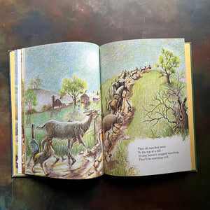 -The Boy With a Drum by David L. Harrison-Illustrated by Eloise Wilkin-A Golden Book Favorite-oversized Golden Book-view of the illustrations by Eloise Wilkin