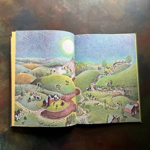 -The Boy With a Drum by David L. Harrison-Illustrated by Eloise Wilkin-A Golden Book Favorite-oversized Golden Book-view of the illustration in the beginning of the book