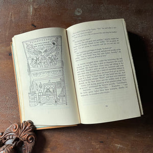 vintage children's chapter book, complete book set - The Complete Adventures of the Borrowers written by Mary Norton with illustrations by Beth & Joe Krush- view of the illustrations