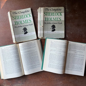vintage mysteries - The Complete Sherlock Holmes Two Volume Book Set written by Sir Arthur Conan Doyle - view of the page content