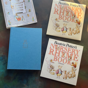 The Complete Tales of Beatrix Potter and Beatrix Potter's Nursery Rhyme Book-vintage children's picture books-view of the front covers
