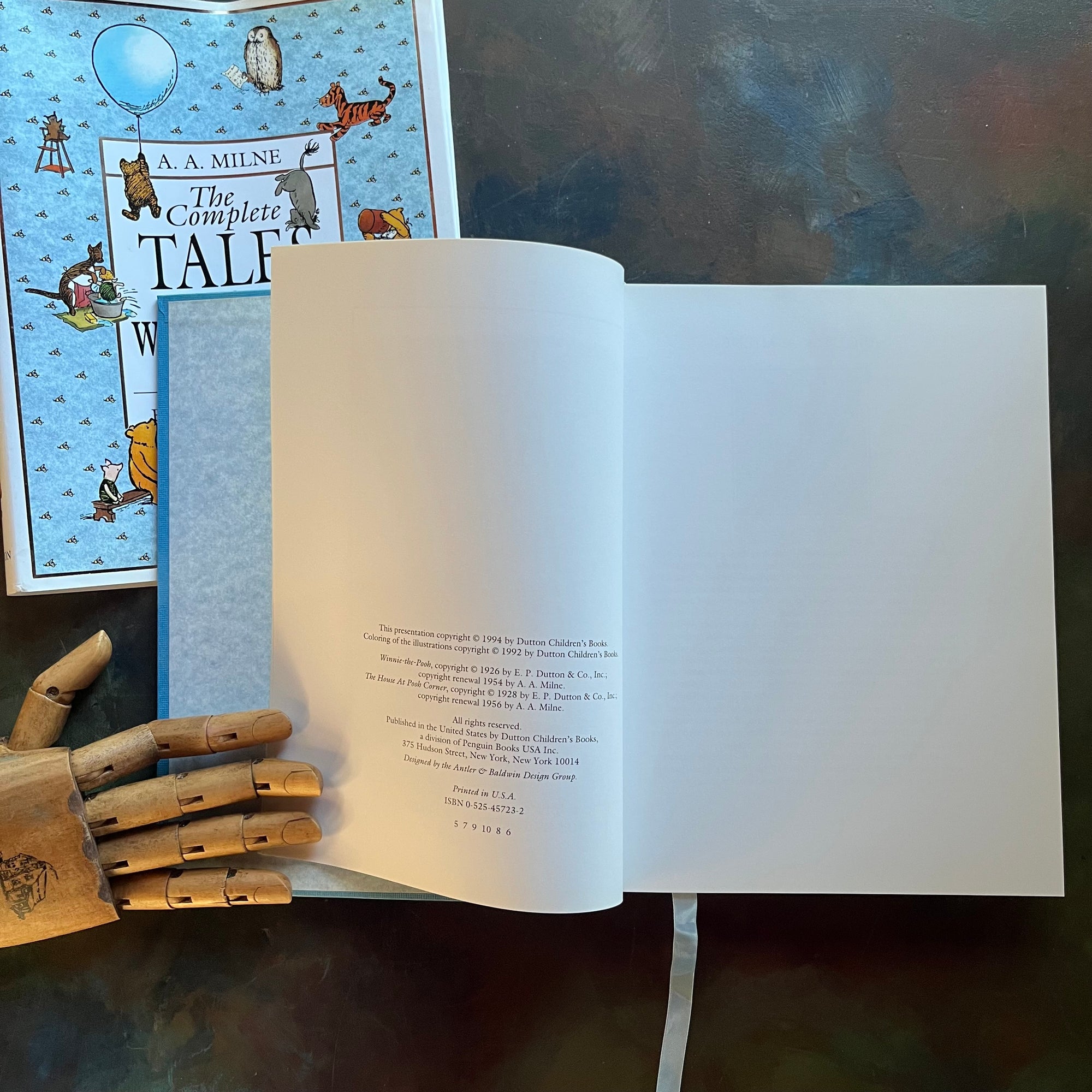 The Complete Tales of Winnie the Pooh and The House at Pooh Corner-A.A. Milne-E. H. Shepard-vintage children's classics-read aloud revival books-view of the copyright page