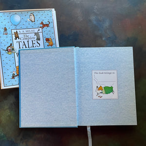 The Complete Tales of Winnie the Pooh and The House at Pooh Corner-A.A. Milne-E. H. Shepard-vintage children's classics-read aloud revival books-view of the inside cover with book plate