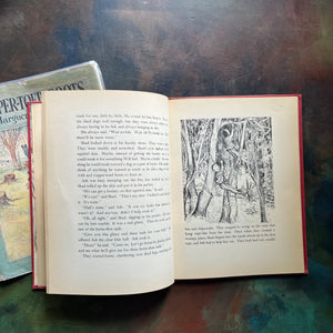 The Copper-Toed Boots written and illustrated by Marguerite de Angeli-first edition-vintage children's biography-chapter book-view of a black and white illustration