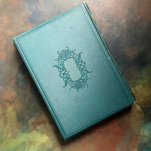 The Countries of the World written by Reverand Robert Brown-published by Cassell and Company-antique world history book-view of the back cover embossed with no gold, only green