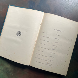 The Countries of the World written by Reverand Robert Brown-published by Cassell and Company-antique world history book-view of the table of contents