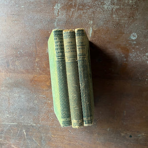 vintage children's chapter books, vintage mystery book set - The Dana Girl Mystery Stories written by Carolyn Keene-Book Set Volumes 1, 13 & 21 - view of the spines