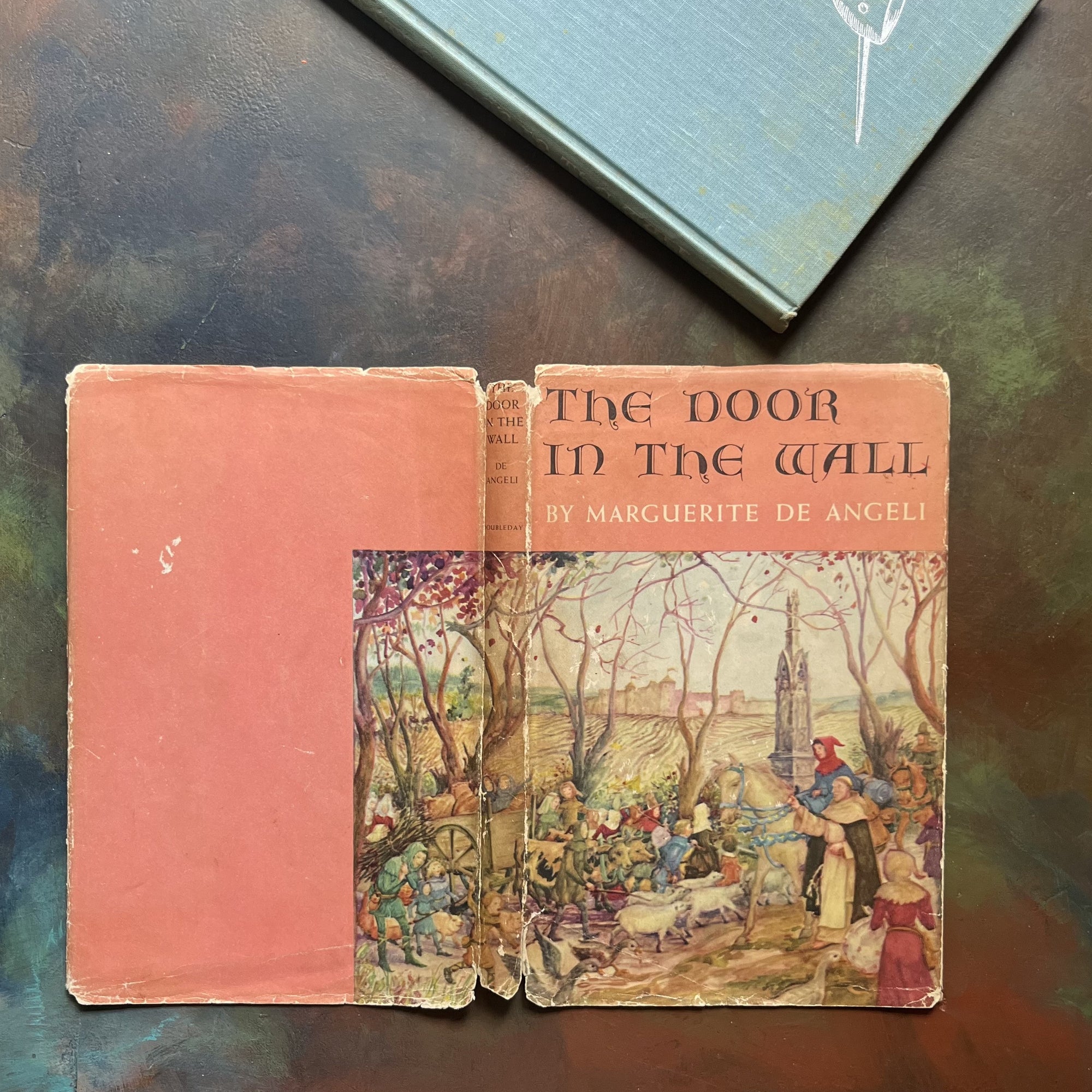 The Door in the Wall Written by Marguerite de Angeli-1950 Newbery Award Winning Book-vintage children's chapter book-view of the outside of the dust jacket