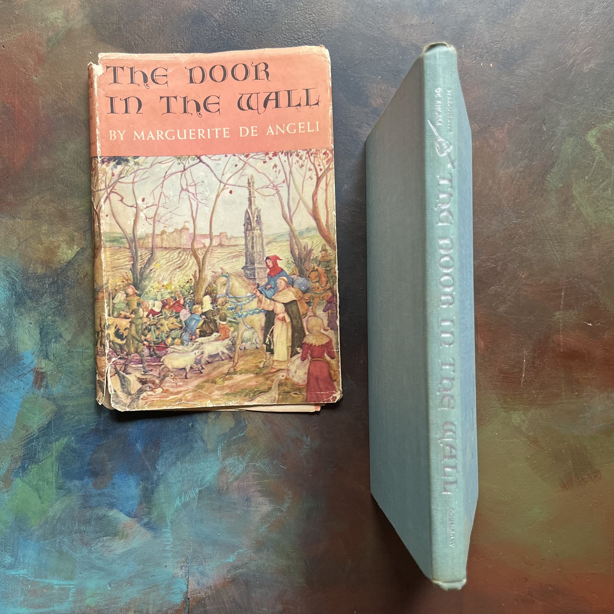 The Door in the Wall Written by Marguerite de Angeli-1950 Newbery Award Winning Book-vintage children's chapter book-view of the spine
