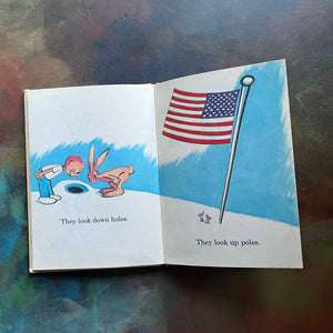 The Eye Book by Theo LeSieg-Bright & Early Books for Beginning Beginners-1968 Edition-vintage children's picture book-Dr. Seuss Book-Roy McKie illustrator-view of the illustrations