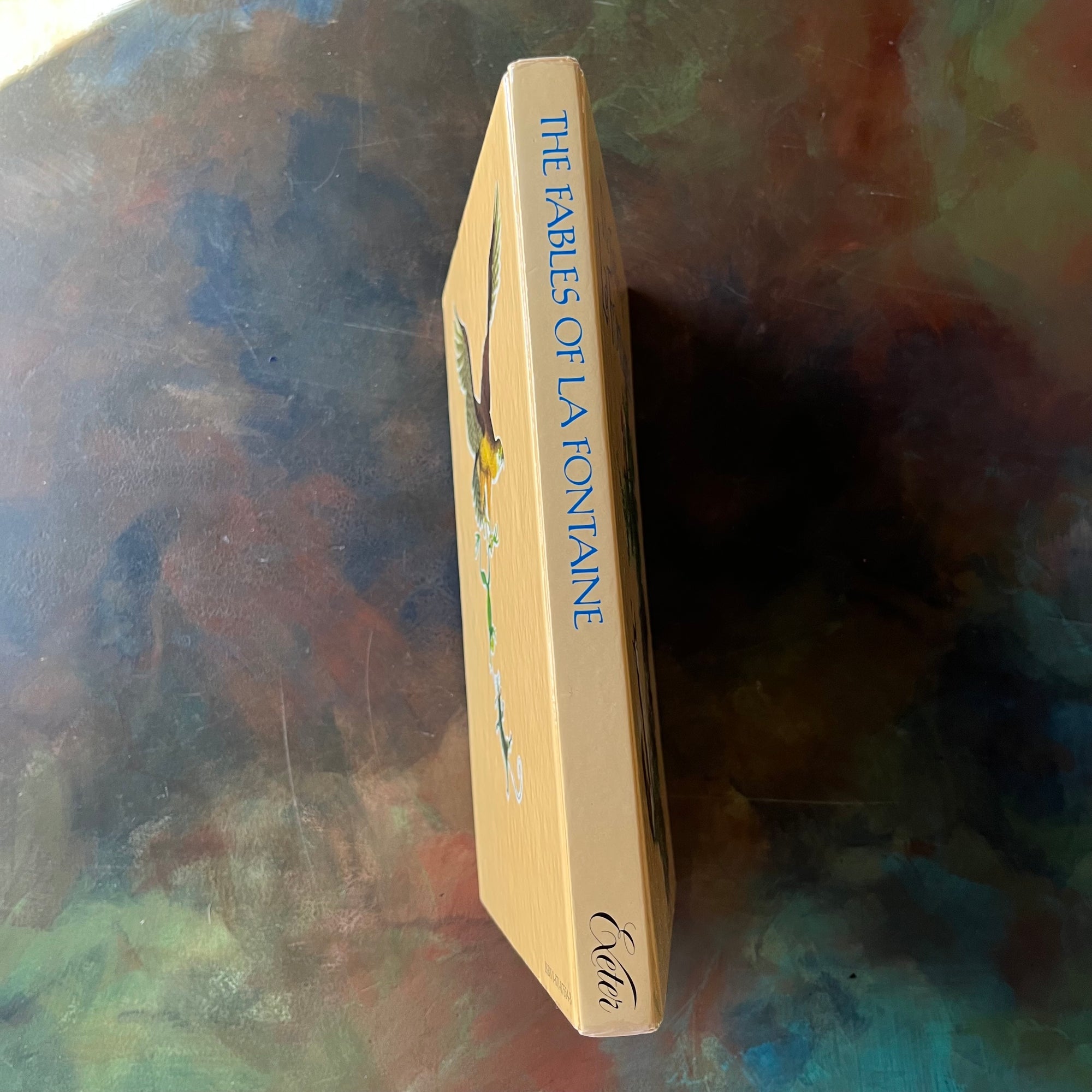 The Fables of La Fontaine originally written by Jean de La Fontaine & translated by Lisa Commager- illustrations by Jiri Trnka-vintage French fables-animals in children's literature-vintage living book-children's fables teaching morals & life lessons-view of the spine