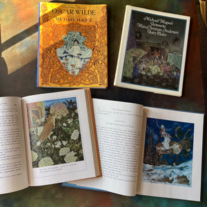 The Fairy Tales of Oscar Wilde & Michael Hague's Favourite Hans Christian Andersen Fairy Tales-Michael Hague illustrations-vintage children's books-view of the illustrations