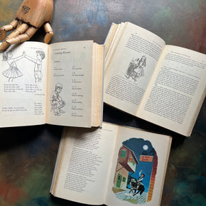 The Family Treasury of Children’s Stories-3 Volume Set-Junior Deluxe Editions-vintage children's stories-edited by Pauline Rush Evans with illustrations by Donald Sibley-view of the illustrations