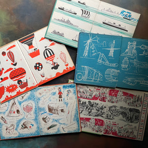 The First Book of Series Book Set of 5-Indians-Suprising Facts-Holidays-Antarctic-Ships-vintage children's books for sale-view of the inside covers