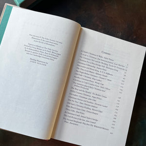The Folio Christmas Book by The Folio Society of London-A Collection of Seasonal Stories and Poems-classic Christmas Stories & Poems-view of the copyright & contents pages