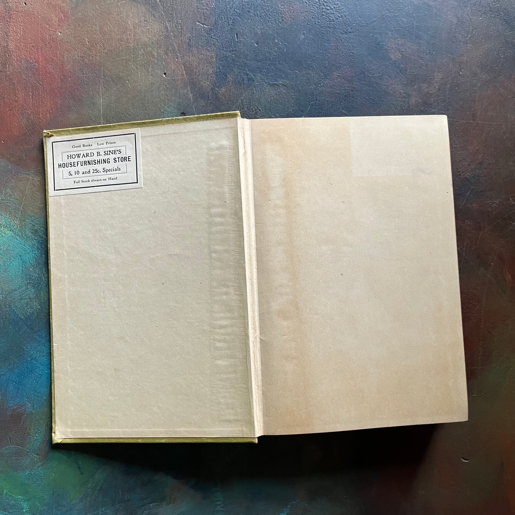 The Girl of the Limberlost-Gene Stratton-Porter-vintage novel-Limberlost of Indiana-view of the inside cover
