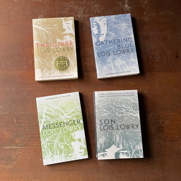 The Giver Quartet Book Set by Lois Lowry- The Giver, Gathering Blue, M