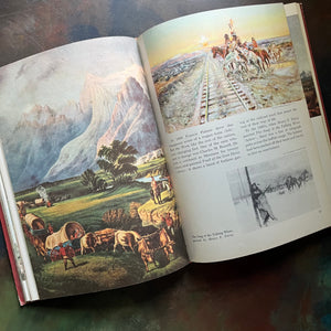 The Golden Book of America-Stories from our Country's Past-Heritage Magazine-US History for Children-America250-view of the samples of illustrations found within the pages of the book