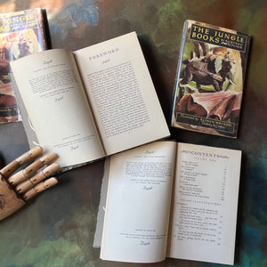 The Jungle Books by Rudyard Kipling Volumes I & II - Junior Illustrated Library Editions-vintage children's classics-view of the copyright pages