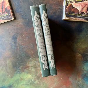 The Jungle Books by Rudyard Kipling Volumes I & II - Junior Illustrated Library Editions-vintage children's classics-view of the spines