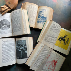 The Junior Classics Young Folks Shelf of Books-Volumes 5-9-classic children's literature-anthology for children-short stories-view of the illustrations