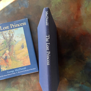 The Lost Princess written by George MacDonald with illustrations by Bernhard Oberdieck-vintage fairy tales-living children's book-must have homeschool reading-view of the spine