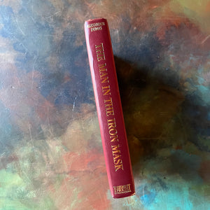 The Man in the Iron Mask by Alexandre Dumas-Trident Press International Leatherbound Collectible Edition-classic literature-gift book-view of the embossed spine