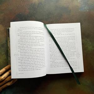 The Merry Adventures of Robin Hood by Howard Pyle-Barnes & Noble Collectible Edition-Leatherbound-classic literature-folklore-English legend-view of the page marker