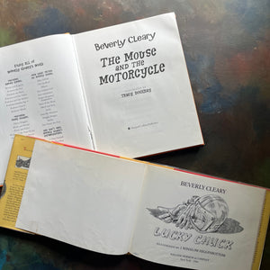  The Mouse and the Motorcycle Special Read Aloud Edition-Lucky Chuck-early chapter books-picture book-written by Beverly Cleary - view of the title pages