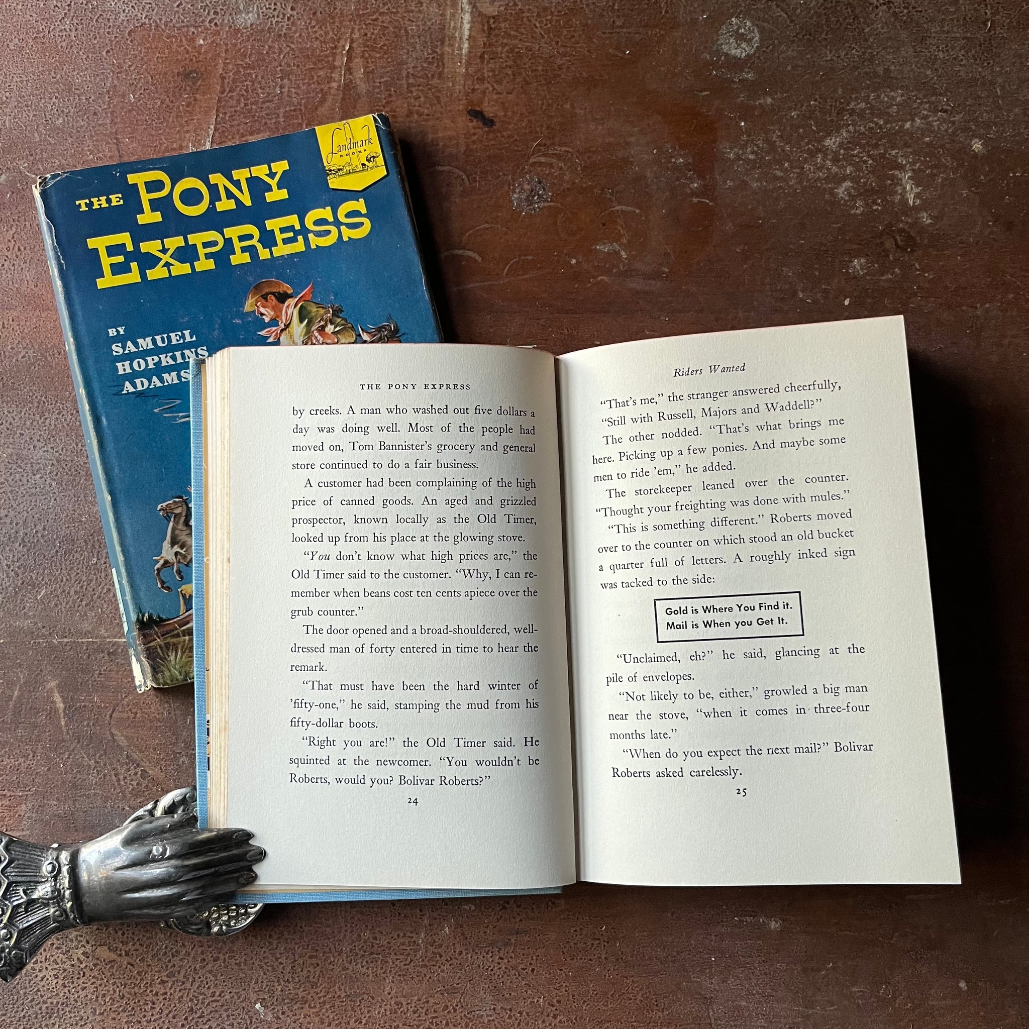 The Pony Express Landmark Series Book Random House Publishers Log