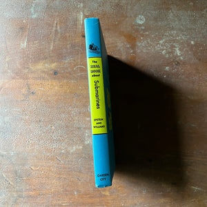vintage children's history book, vintage chapter book, The Real Book About Series - The Real Book About Submarines by Samuel Epstein & Beryl Williams with illustrations by Manning deV. Lee - view of the spine