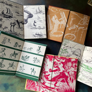 The Real Books About Series Book Set-Horses-Ships-Pirates-Cowboys-Prehistoric Life-vintage children's living history books-view of the inside covers