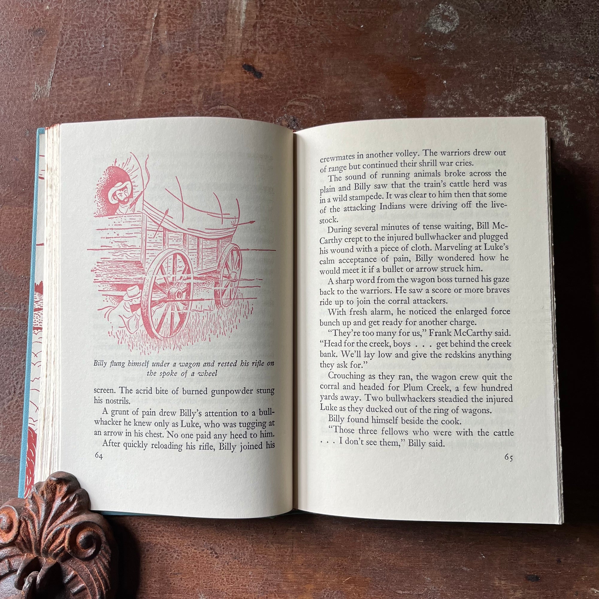 vintage children's book, vintage history book, biography, The Real Book About Series - The Real Book About Buffalo Bill by Adolph Regli with illustrations by Robert J. Lee - view of the illustrations
