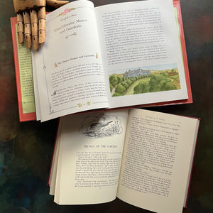 The Secret Garden by Frances Hodgson Burnett-Tasha Tudor Illustrations-Inside The Secret Garden A Treasury of Crafts, Recipes & Activities-view of the inside content