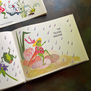 The Talking Machine written by Miguel Angfel Asturias with illustrations by Jacqueline Duheme-1971 First Edition-vintage Children's Picture Book-view of the half title page