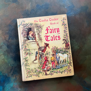 The Tasha Tudor Book of Fairy Tales selected, edited & illustrated by Tasha Tudor-vintage children's book-vintage fairy tales-vintage short stories-view of the front cover